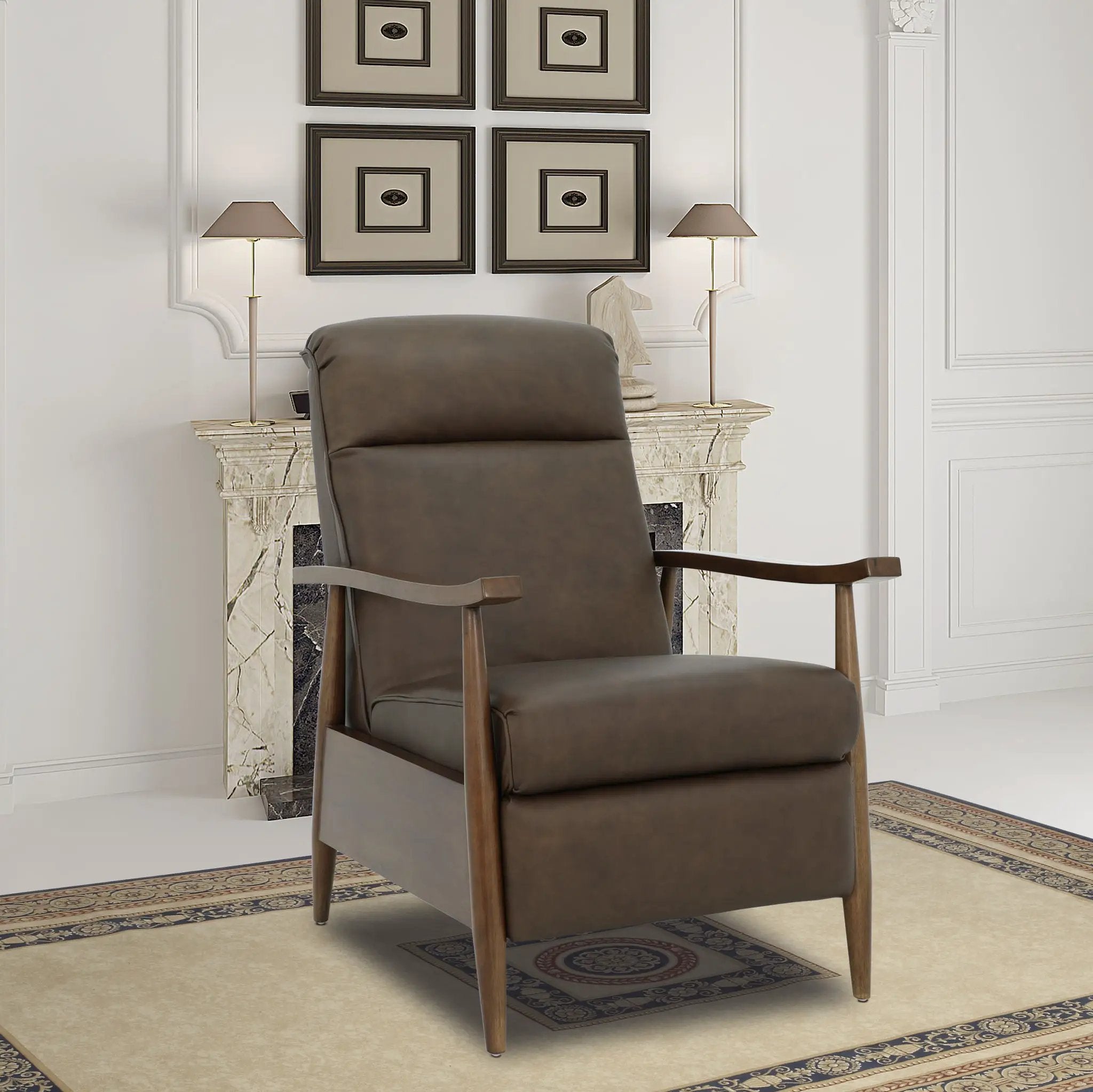 Hampton (B) - Recliner Push Thru The Arms by Unique Piece Furniture