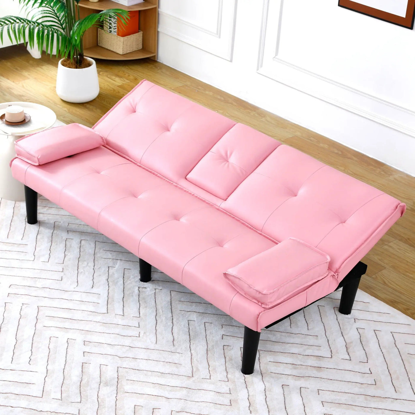 Sofa Bed With Foldable Design And Cup Holder by Unique Piece Furniture