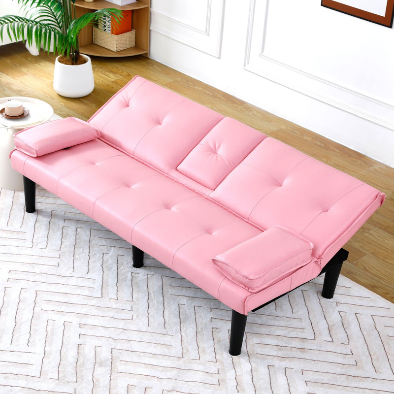 Sofa Bed With Foldable Design And Cup Holder by HouseOfZazla