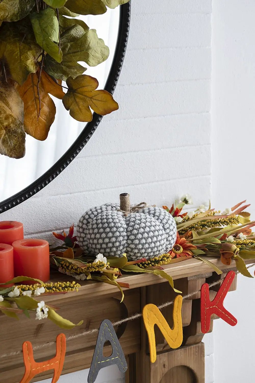Knite Pumpkin Ornament Decor For Holiday Harvest Festival Fall Festival & Thanksgiving by HouseOfZazla