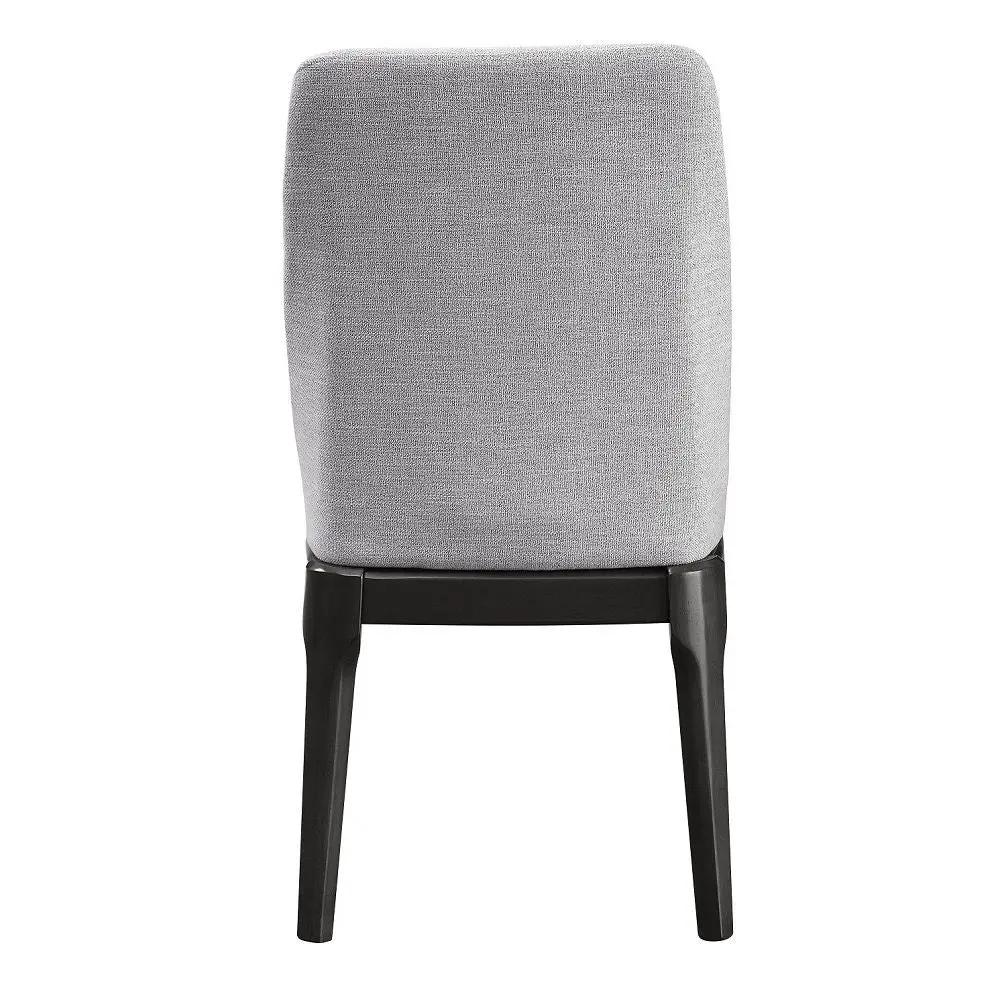 Madan - Side Chair (Set of 2) - Light Gray Linen & Gray Oak by Unique Piece Furniture