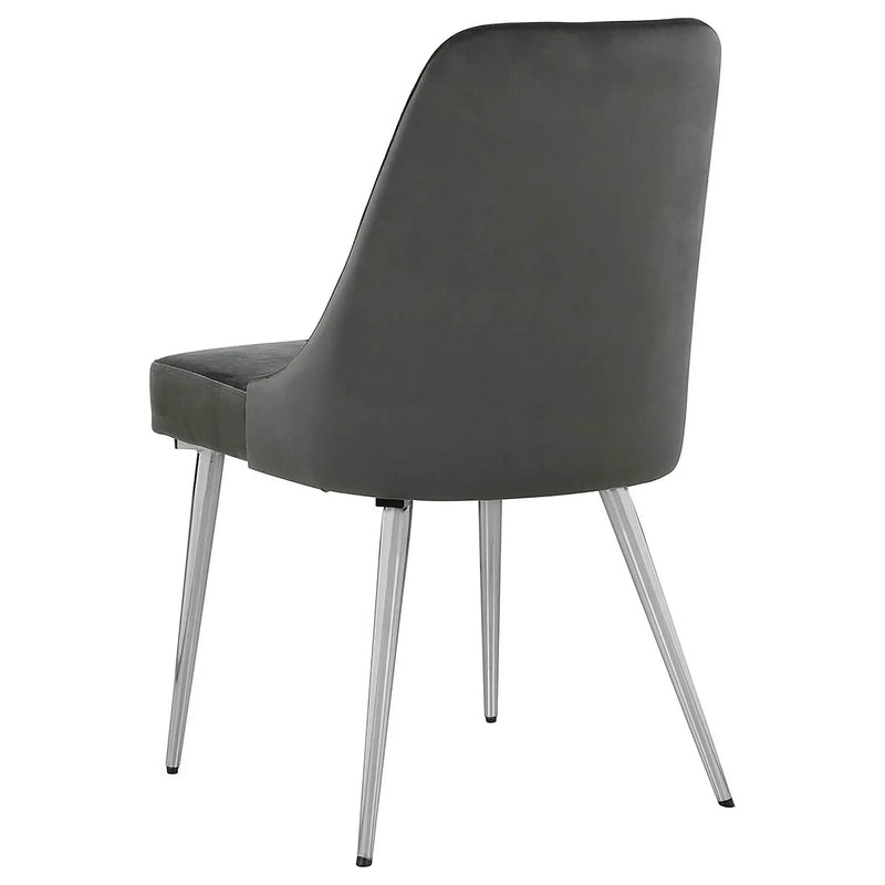 Cabianca Upholstered Dining Side Chair Grey (Set of 2) by Unique Piece Furniture