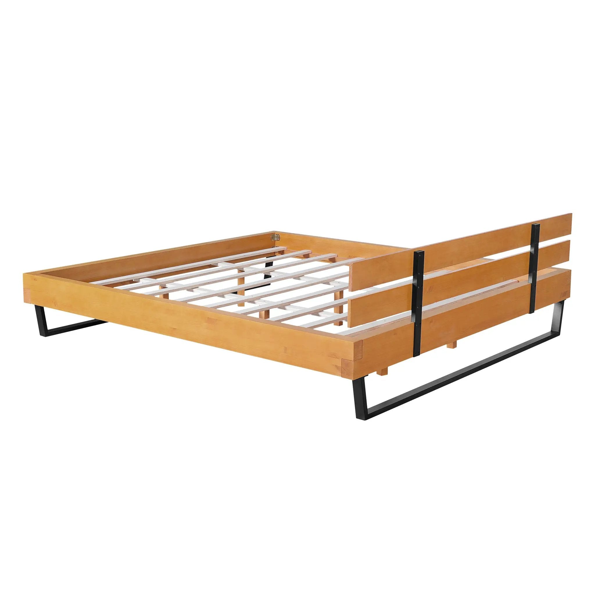 Pine Wood Bed Frame - King Size by HouseOfZazla