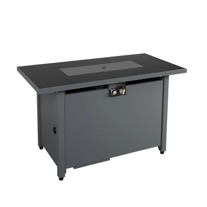 Outdoor Fire Pit Table With Lid & High-Quality Materials - Black by Unique Piece Furniture