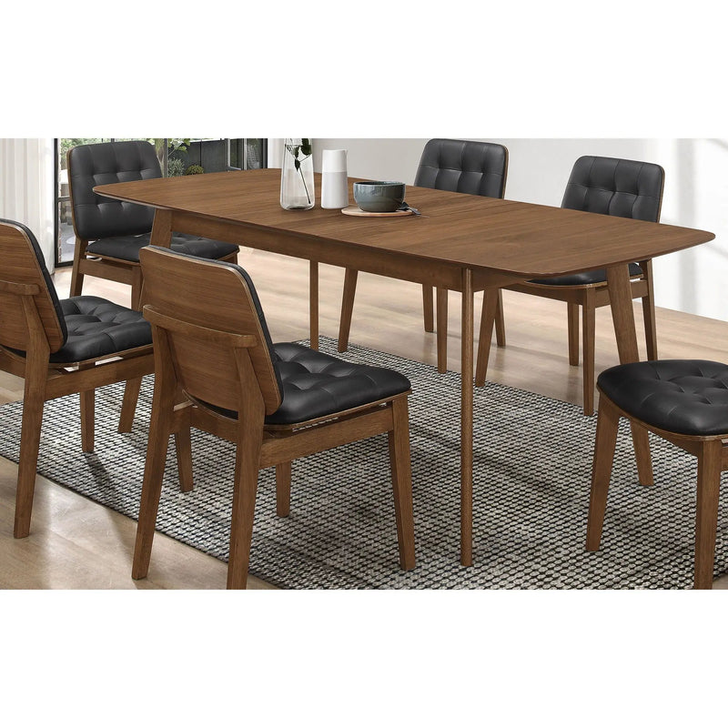 Carson Carrington - Extension Leaf Dining Table - Walnut by HouseOfZazla