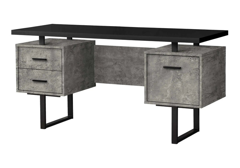 Computer Desk For Home Office, Laptop, Left, Right Set - Up, Storage Drawers, Contemporary & Modern by Unique Piece Furniture