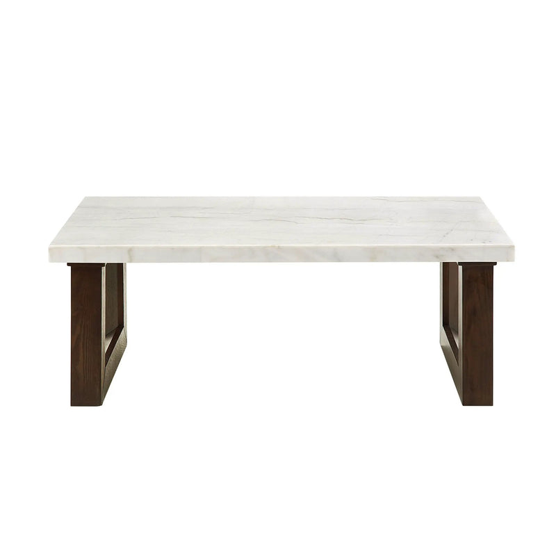 Edwyn Natural Marble Top End Table by HouseOfZazla