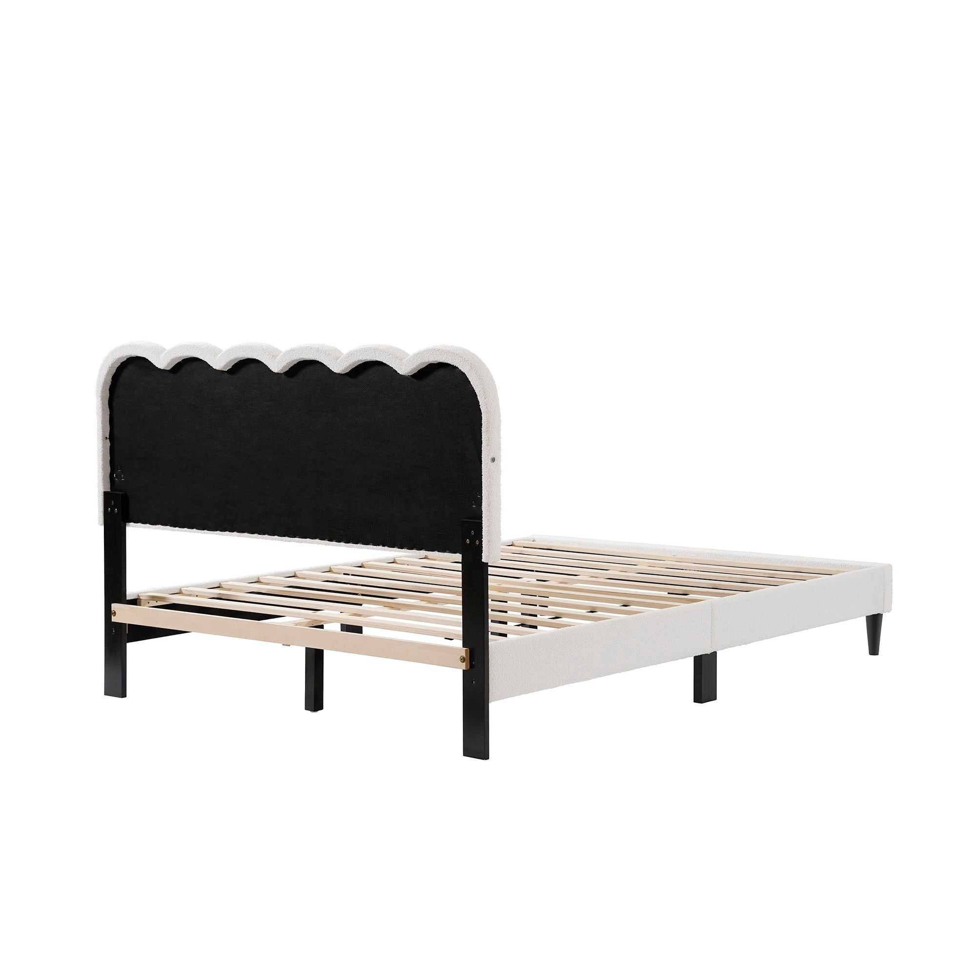 Lambswool Petal Headboard Bed Frame by HouseOfZazla