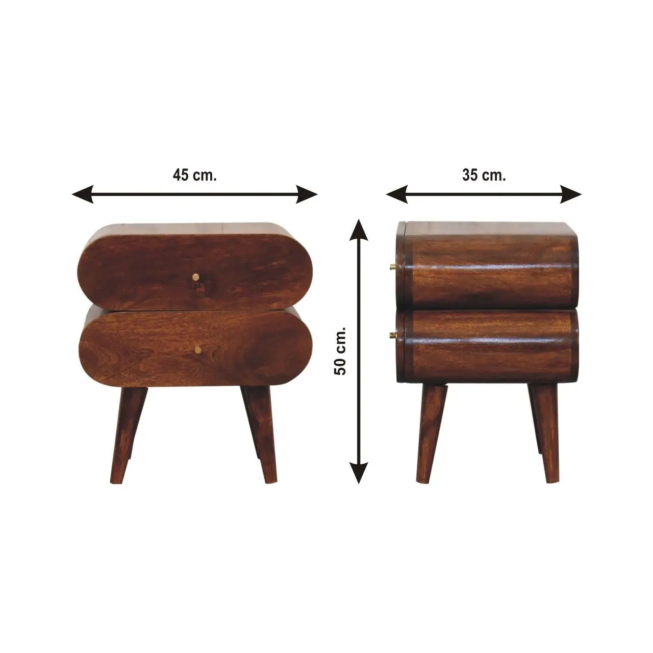 Bubble Nightstand - Brown by HouseOfZazla