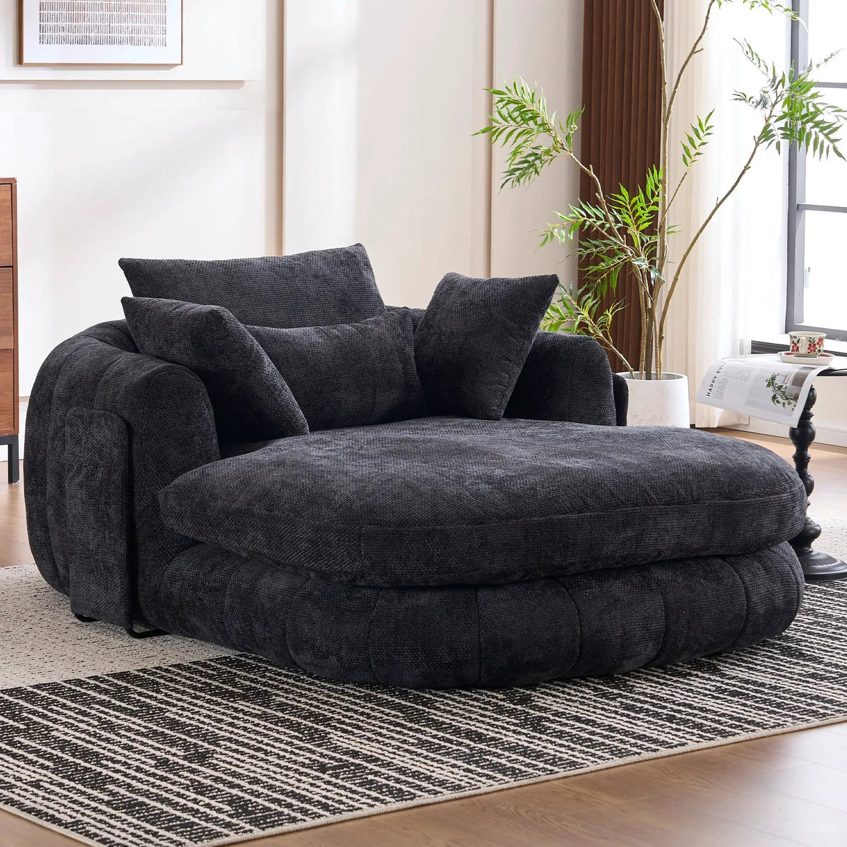 Oversized Chaise Lounge Chair Indoor by HouseOfZazla