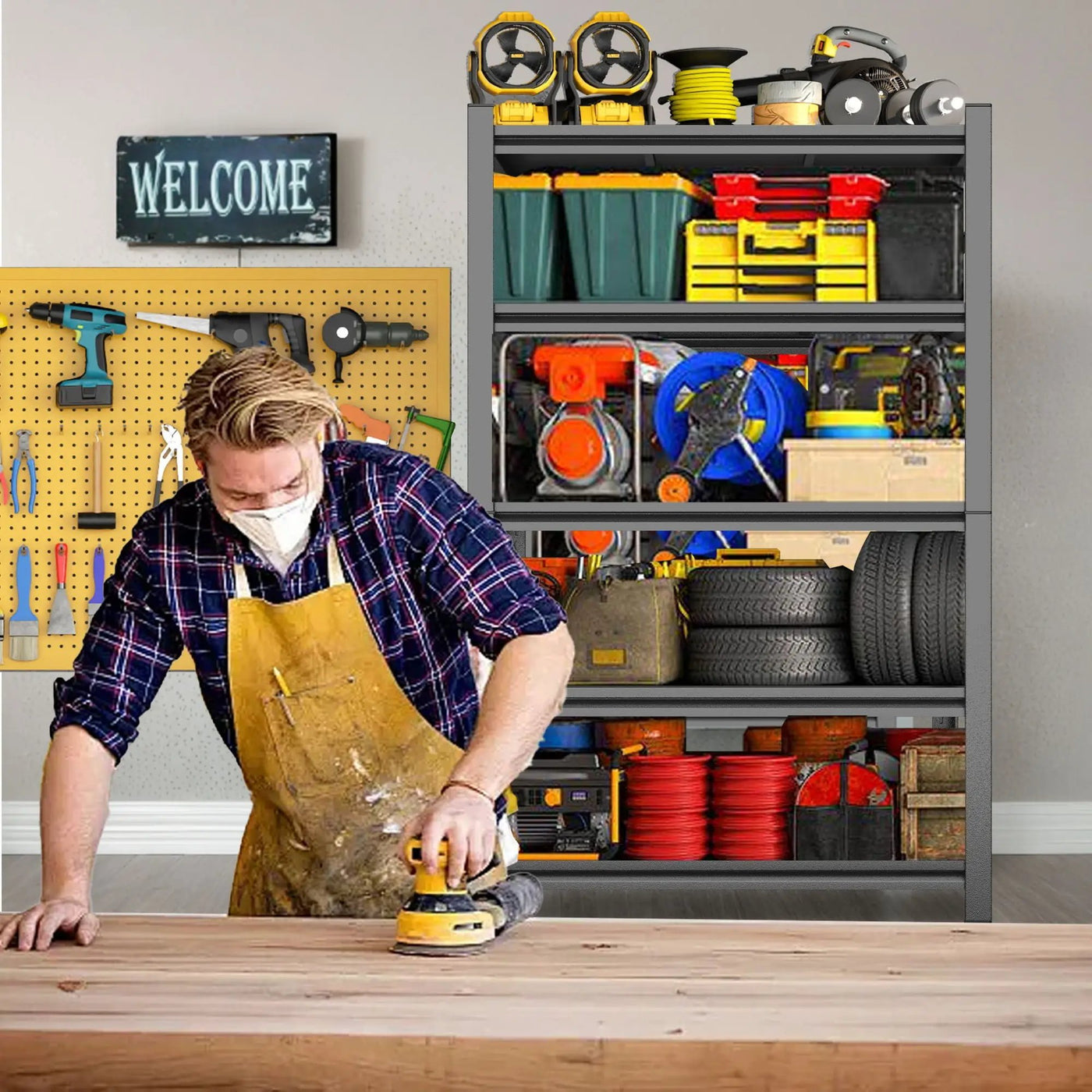Adjustable Garage Shelf by HouseOfZazla