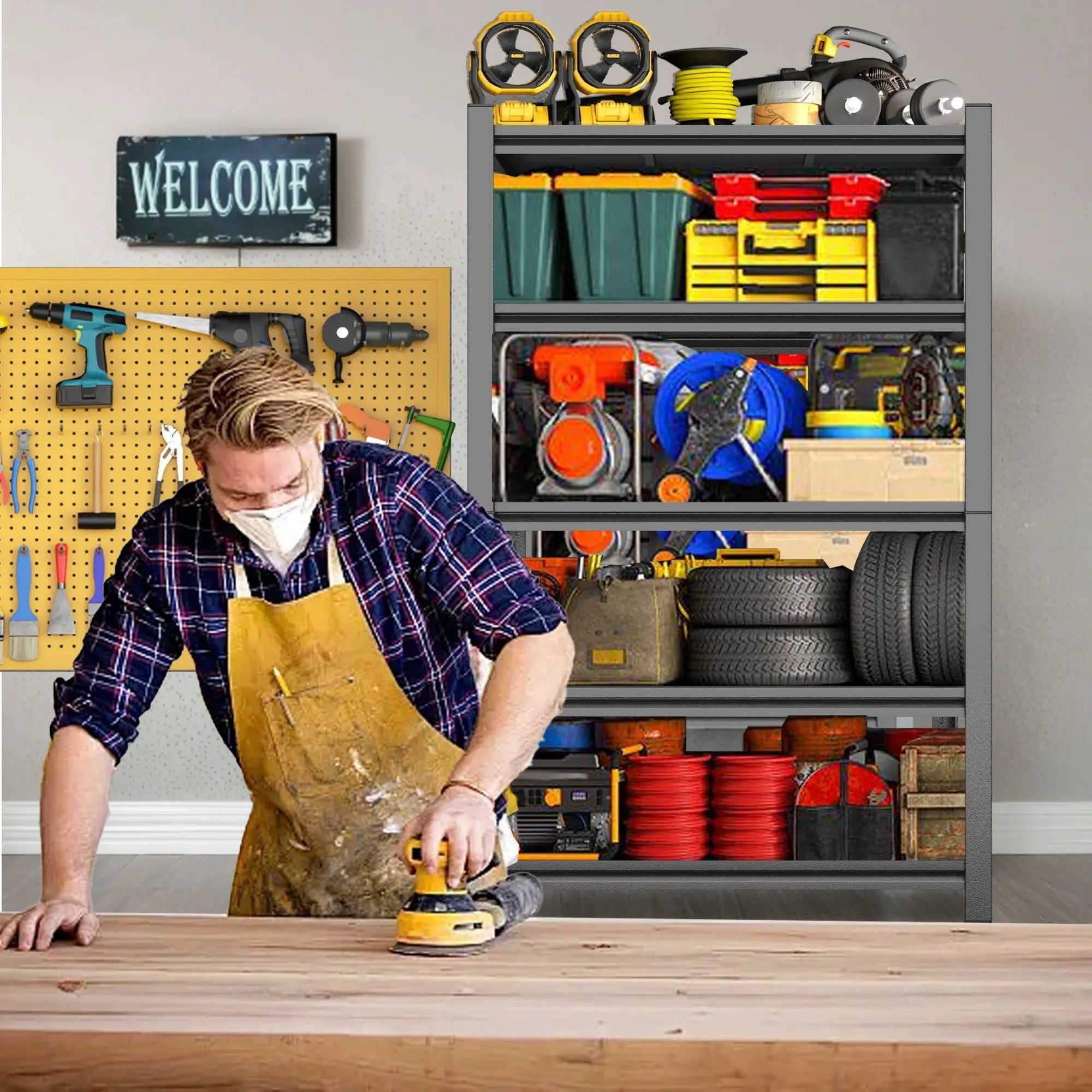 Adjustable Garage Shelf by HouseOfZazla