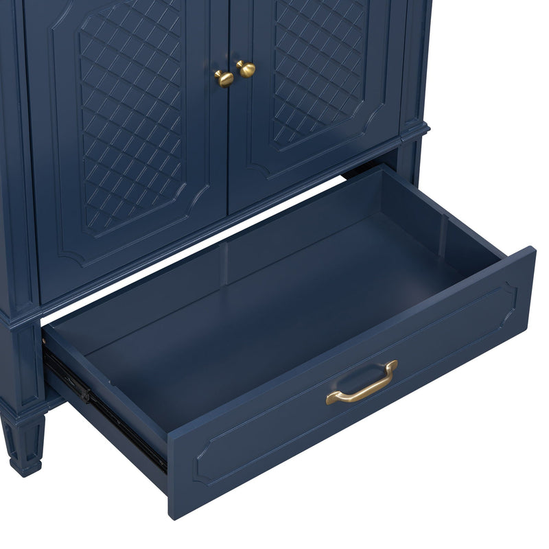 Bathroom Vanity With Sink, Soft Closing Door, Multi Functional Storage by HouseOfZazla