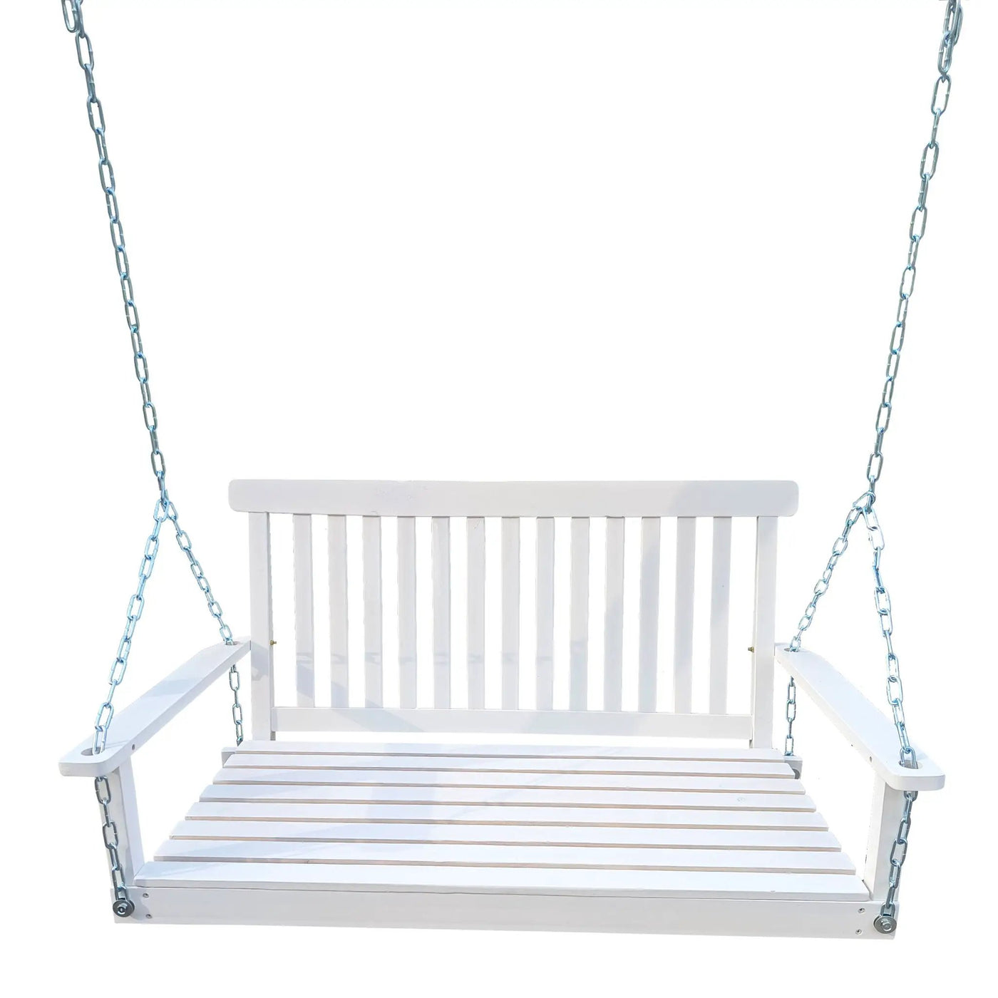 Front Porch Swing With Armrests For Outdoor Patio, Garden Yard, Backyard Or Sunroom by Unique Piece Furniture