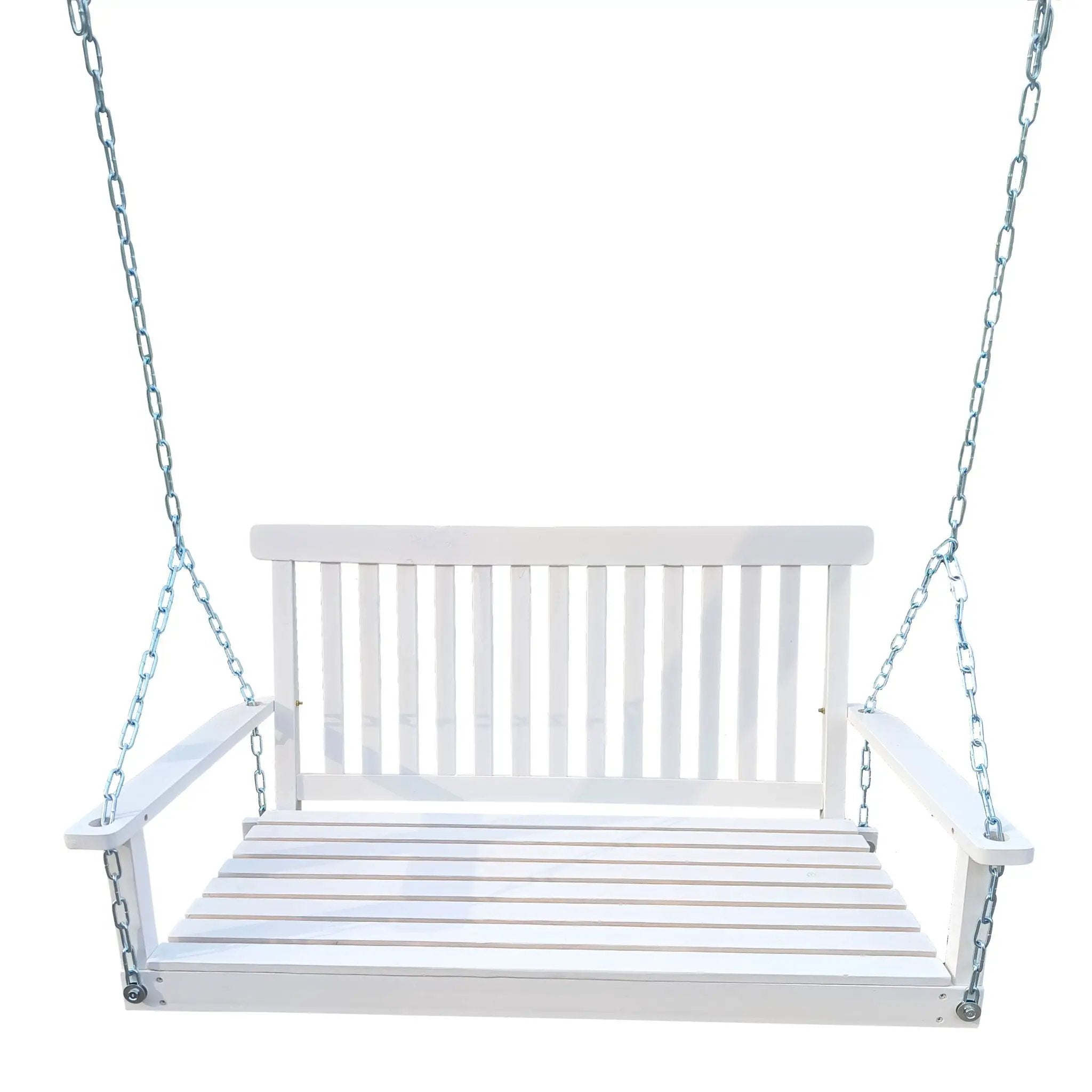 Front Porch Swing With Armrests For Outdoor Patio, Garden Yard, Backyard Or Sunroom by Unique Piece Furniture