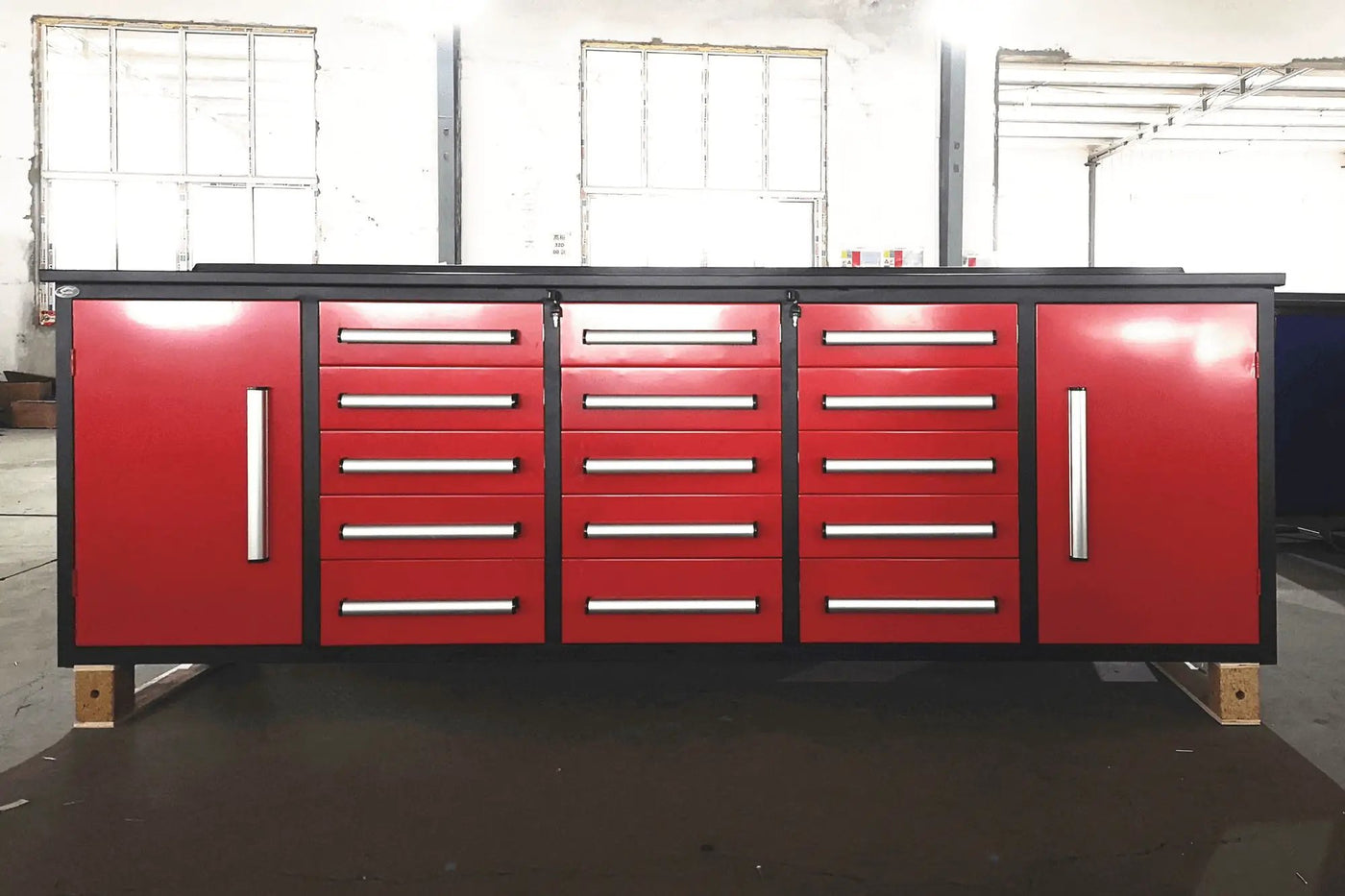 Storage Cabinet With Work Bench (15 Drawers And 2 Cabinets) by HouseOfZazla
