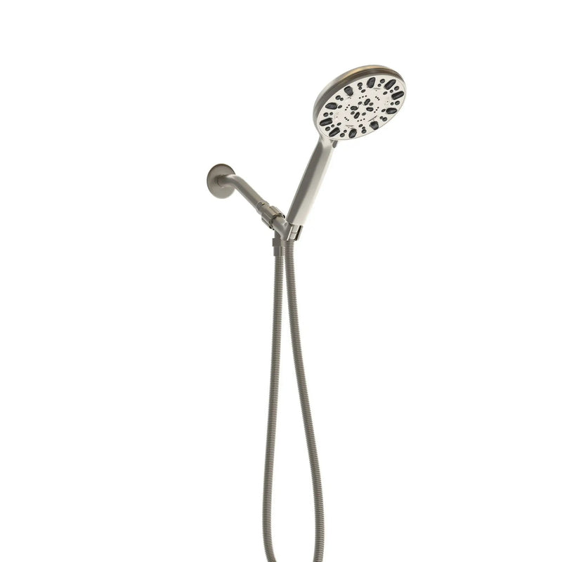 Multi Function Adjustable Hand Shower 7 Function Hand Shower, Wall Mounted - Brushed Nickel by HouseOfZazla