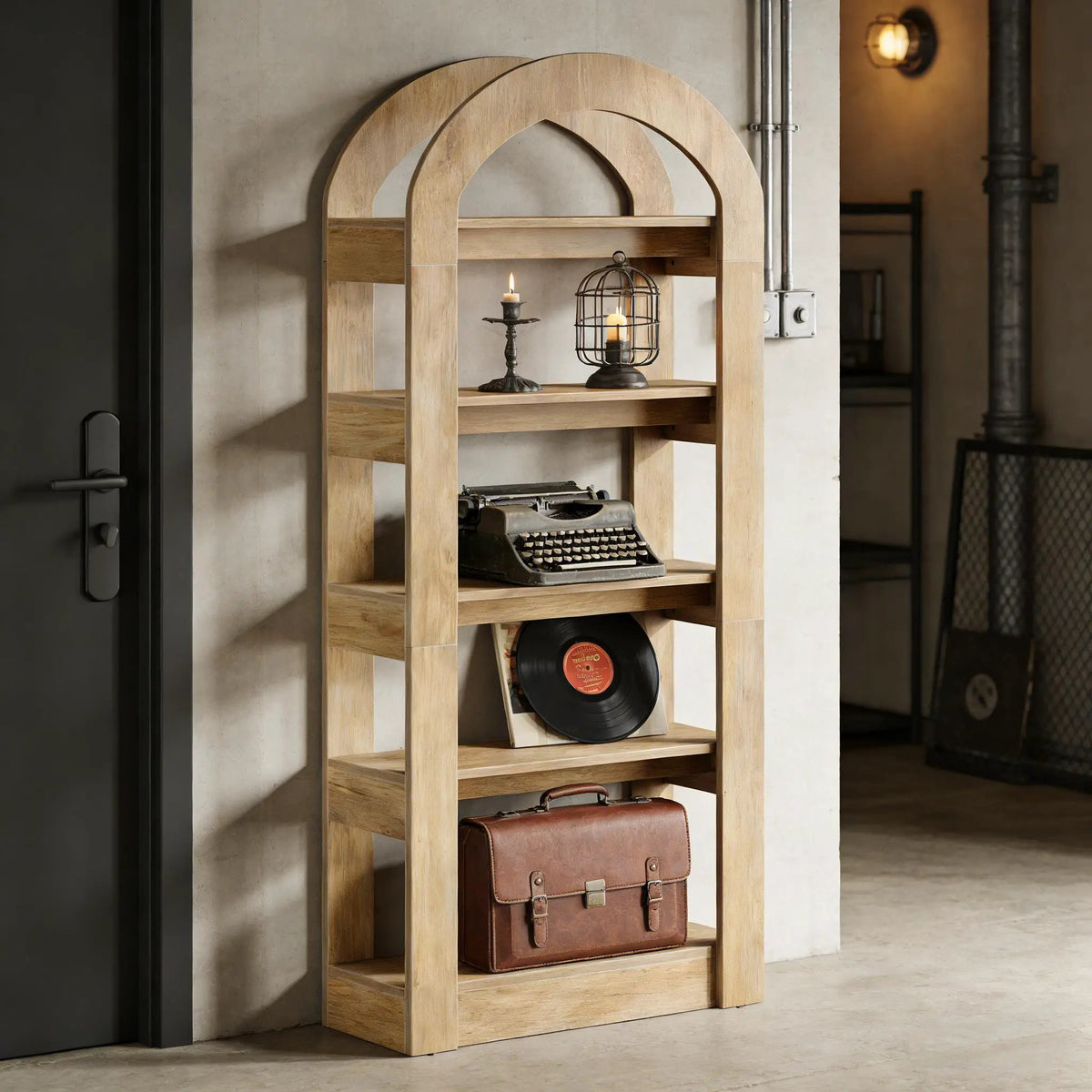 Arched Display Shelf - 5-Tier Bookshelf by HouseOfZazla