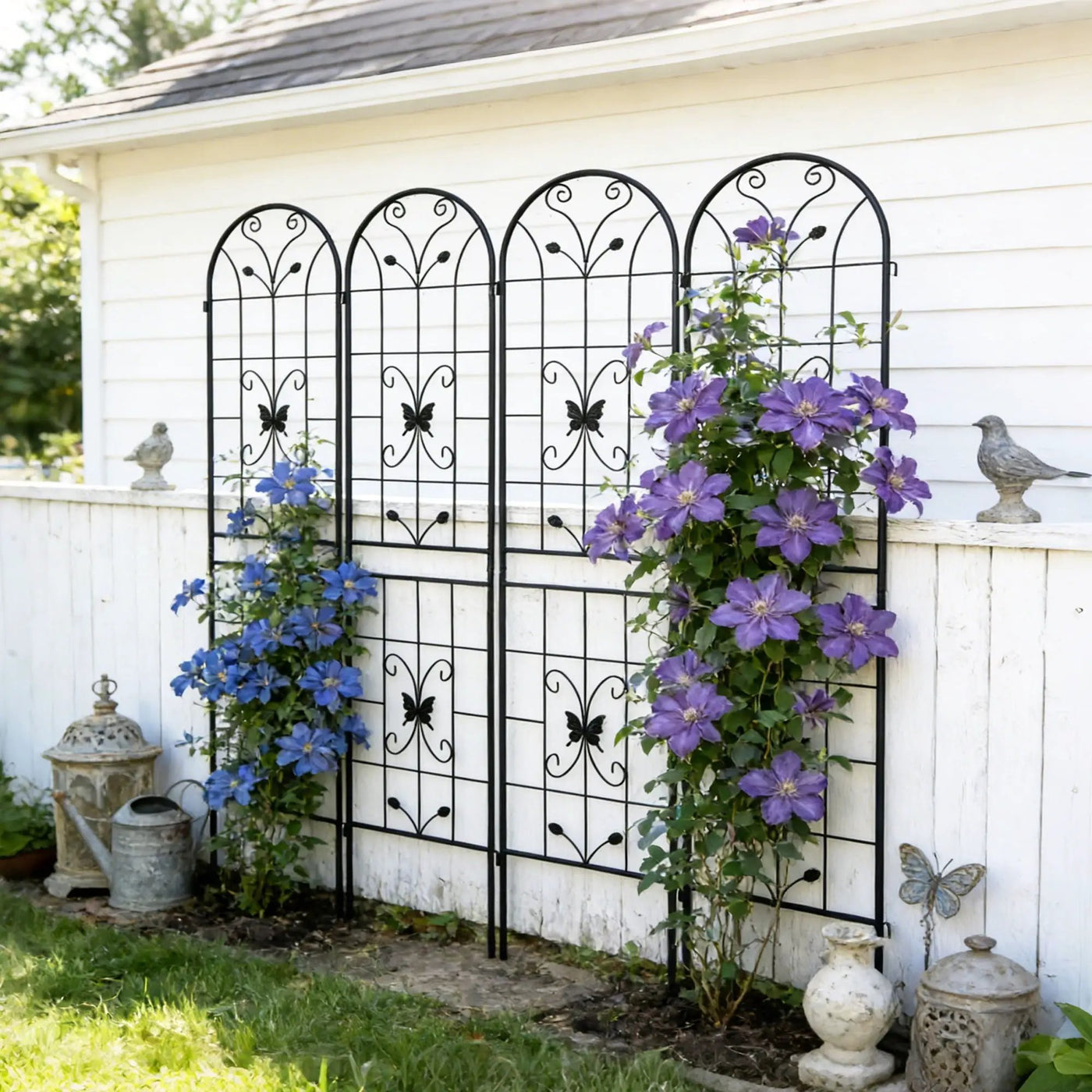 Garden Metal Trellis Rustproof Trellis For Climbing Plants Outdoor Flower Support by Unique Piece Furniture