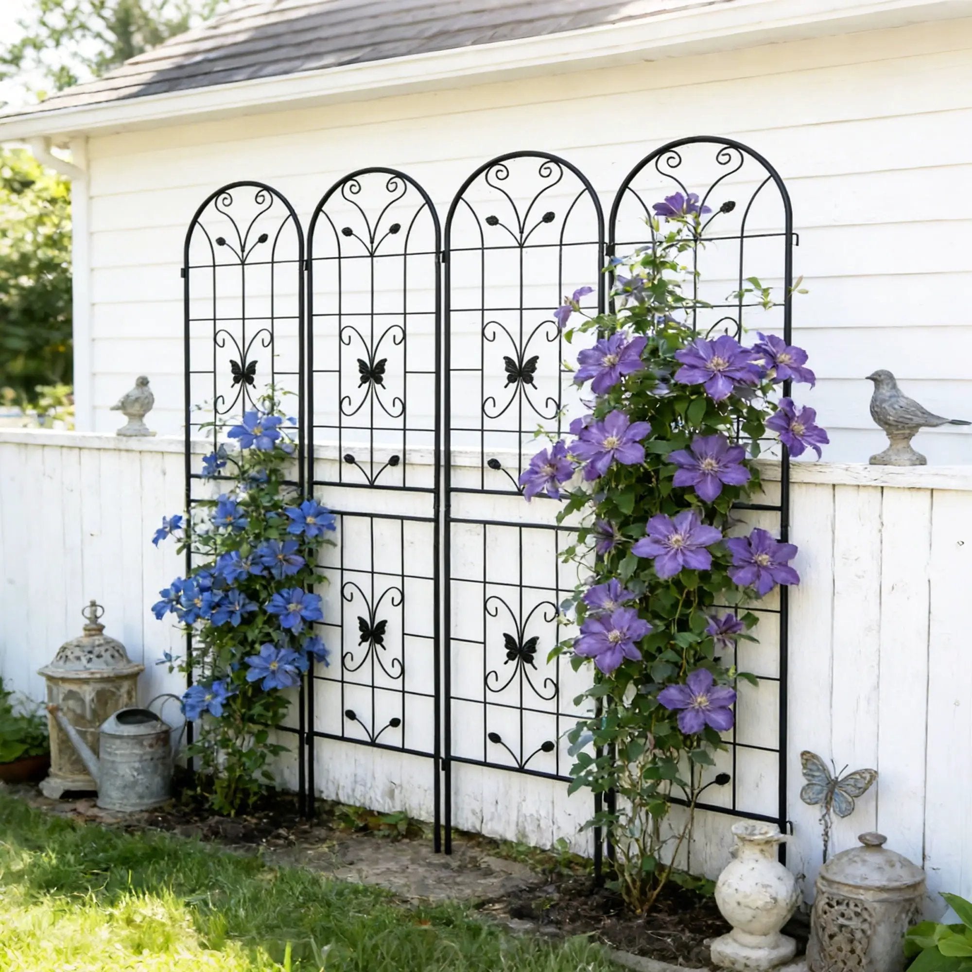 Garden Metal Trellis Rustproof Trellis For Climbing Plants Outdoor Flower Support by Unique Piece Furniture