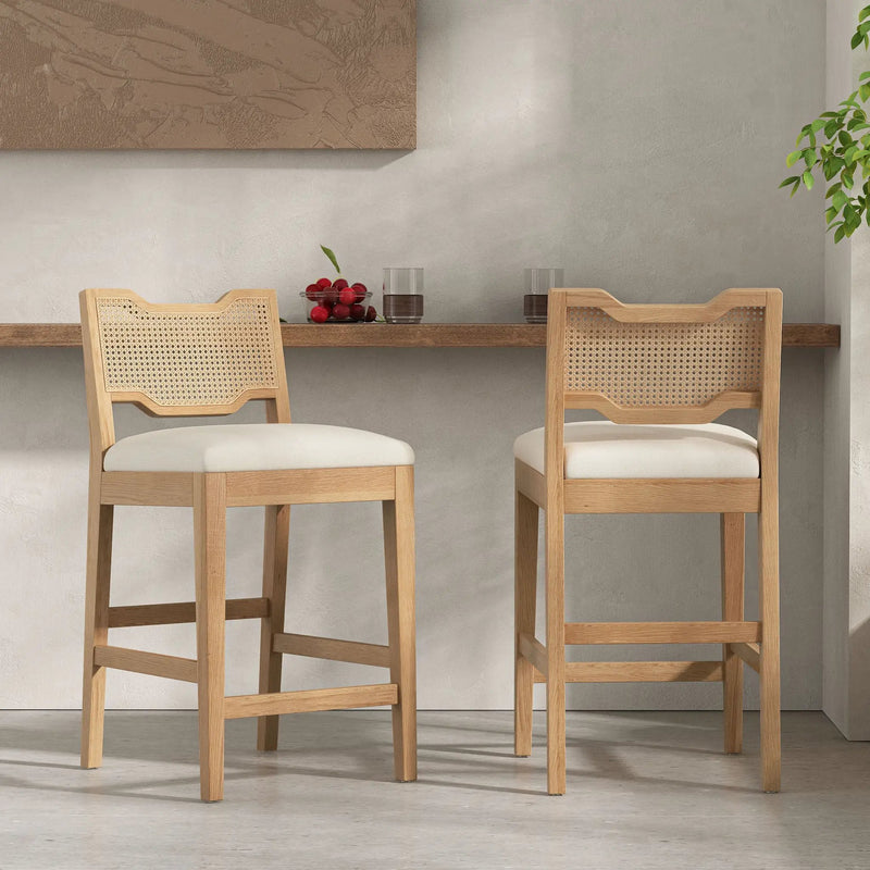 28" Farmhouse Barstools Set of 2 by HouseOfZazla