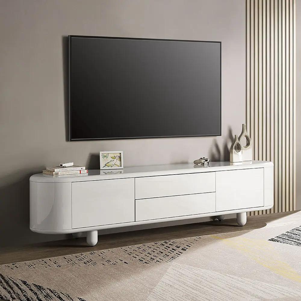 Keely - TV Stand - White High Gloss by Unique Piece Furniture