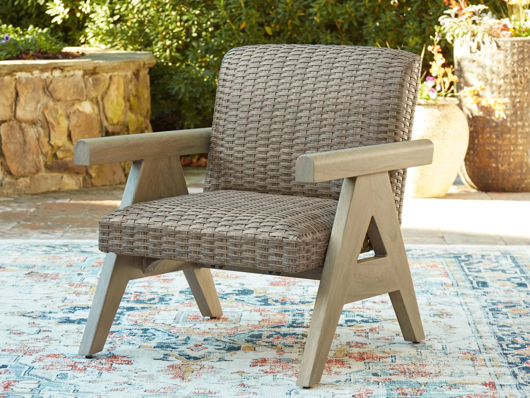 Cliff Trails - Rocking Lounge Chair - Beige by Unique Piece Furniture