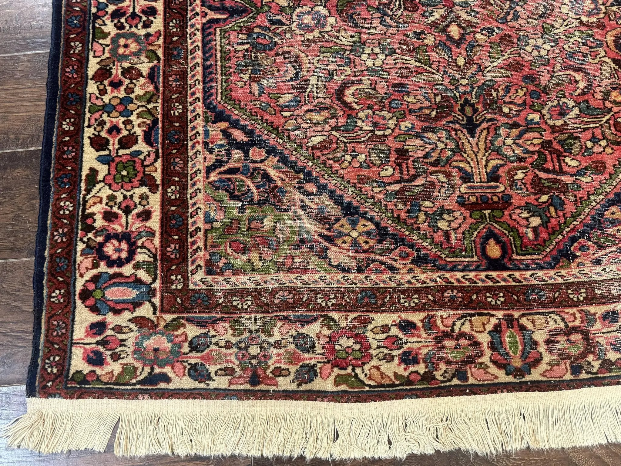 Antique Persian Malayer Rug 4'7" x 6'6" – 1920s Tribal Red Wool Carpet by Jewel Rugs