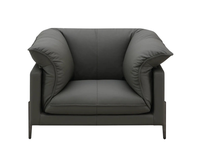 Tadi - Top Grain Leather Chair - Black by Unique Piece Furniture