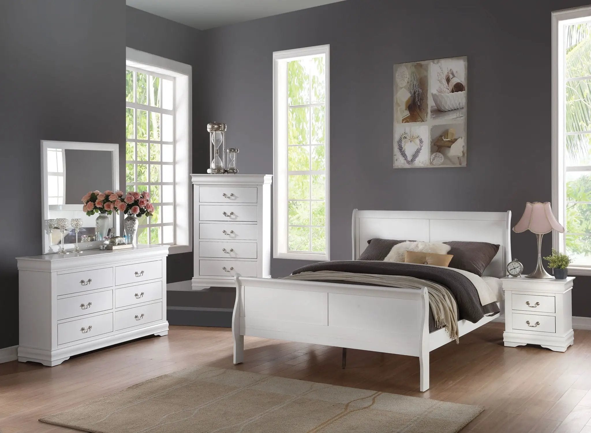 Louis Philippe - Sleigh Bedroom Set by Unique Piece Furniture