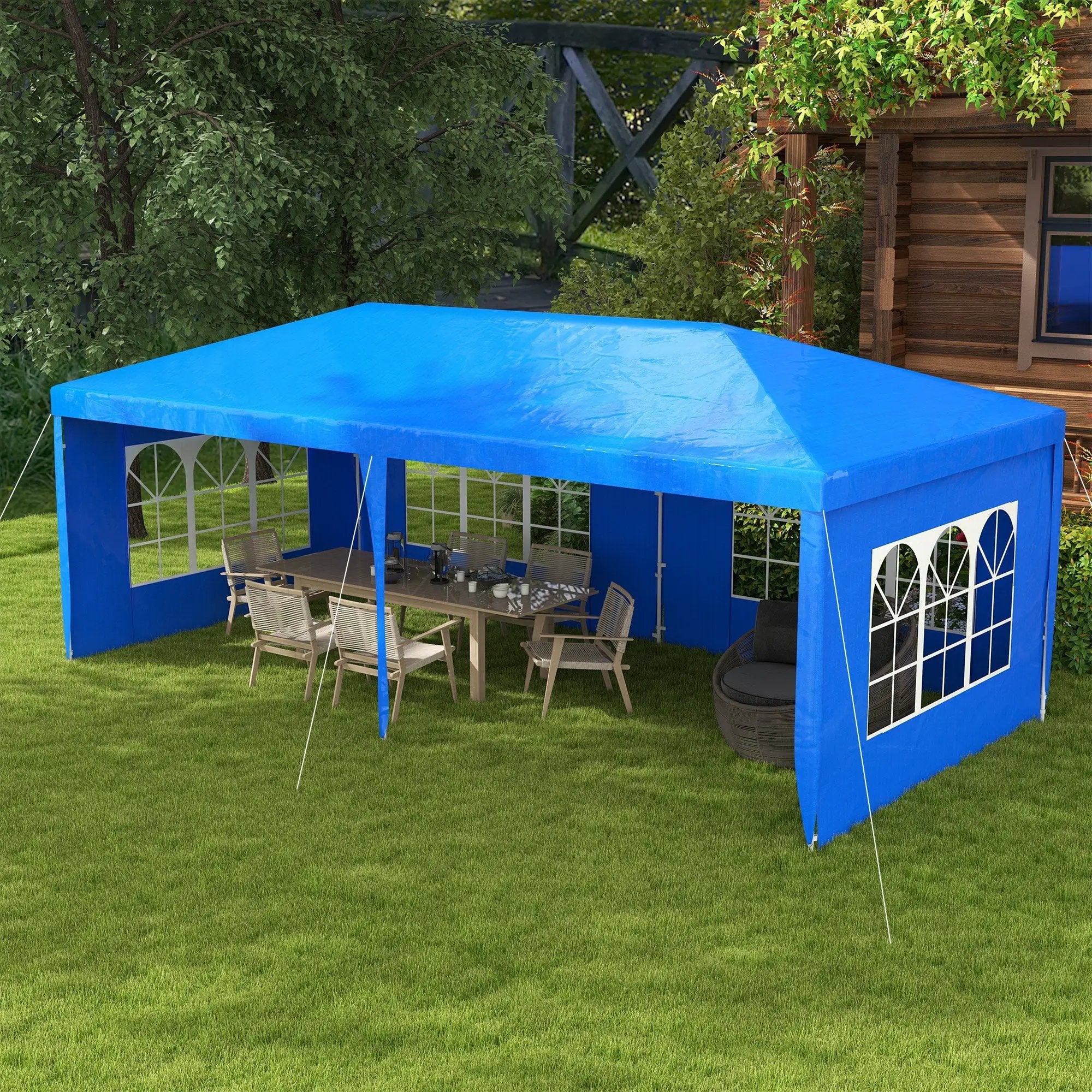 Outsunny 9.6' x 19' Large Party Tent by HouseOfZazla