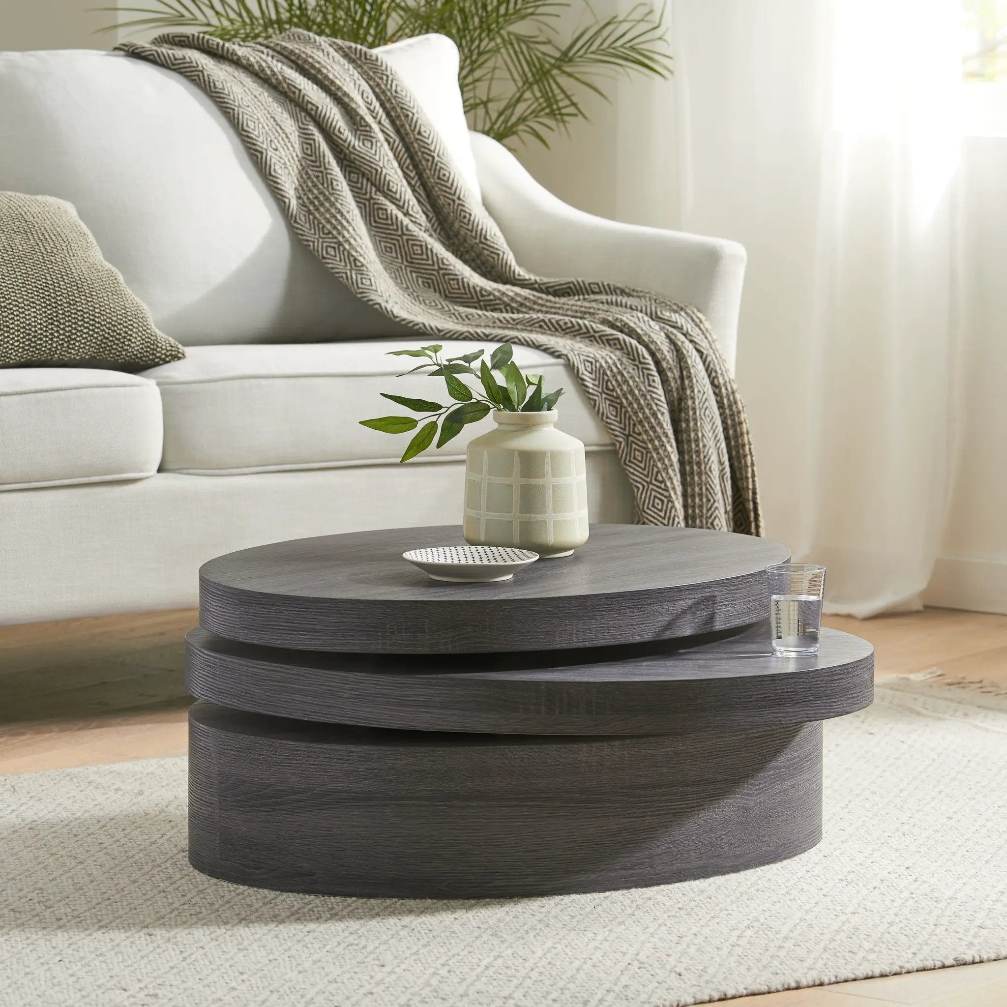 Modernesque Rotating Coffee Table by HouseOfZazla