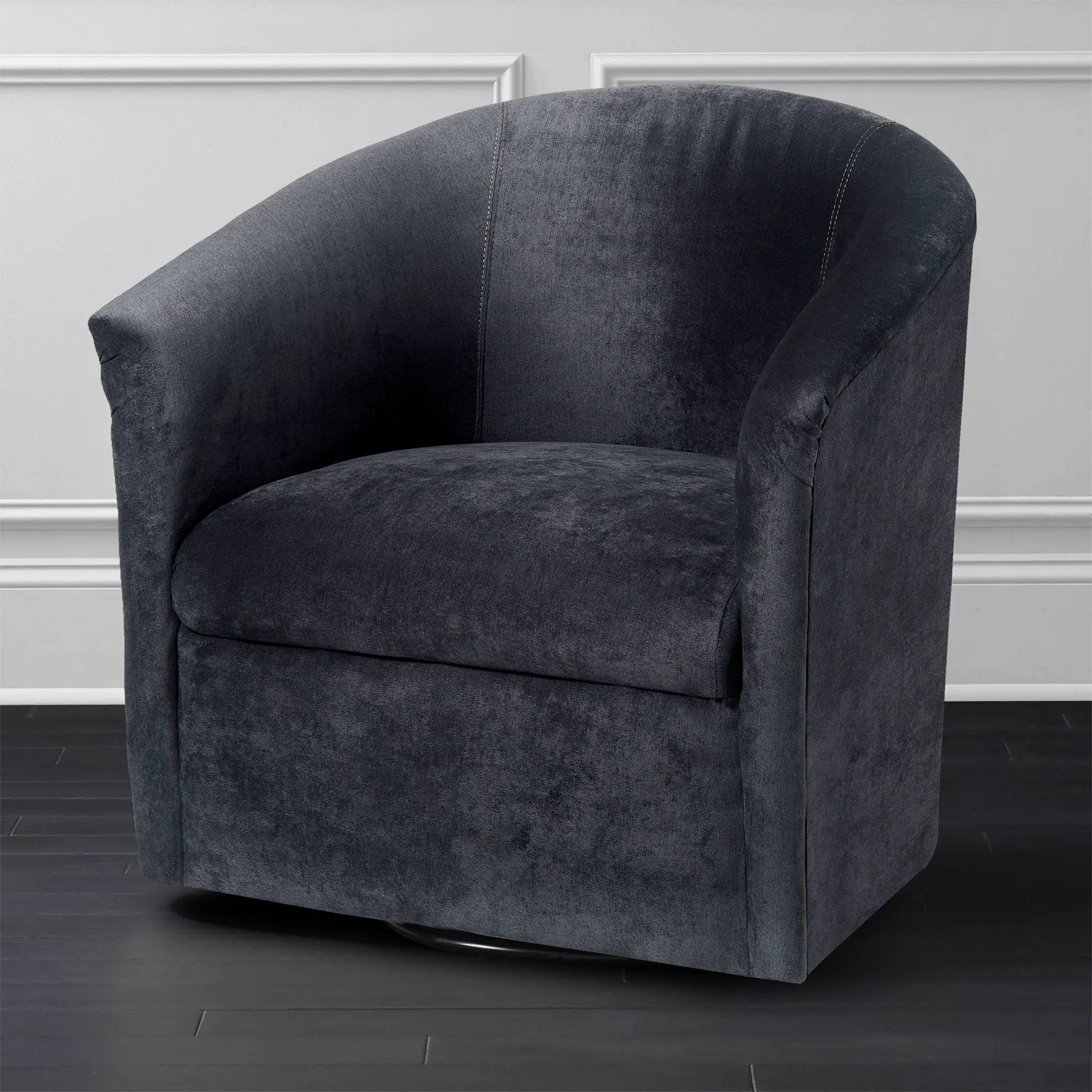 Eden - Swivel Chair With Upholstery And Hardwood Frame by HouseOfZazla