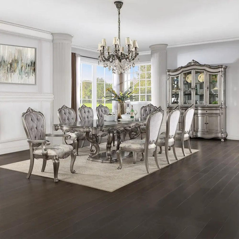 Ariadne - Side Chair (Set of 2) - Velvet & Antique Platinum by Unique Piece Furniture