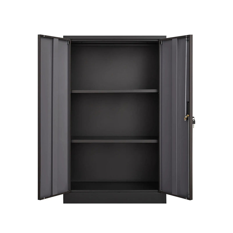 Metal Storage Cabinet With Locking Doors And Adjustable Shelf, Folding Filing Storage Cabinet, Folding Storage Locker Cabinet For Home Office, School, Garage by HouseOfZazla