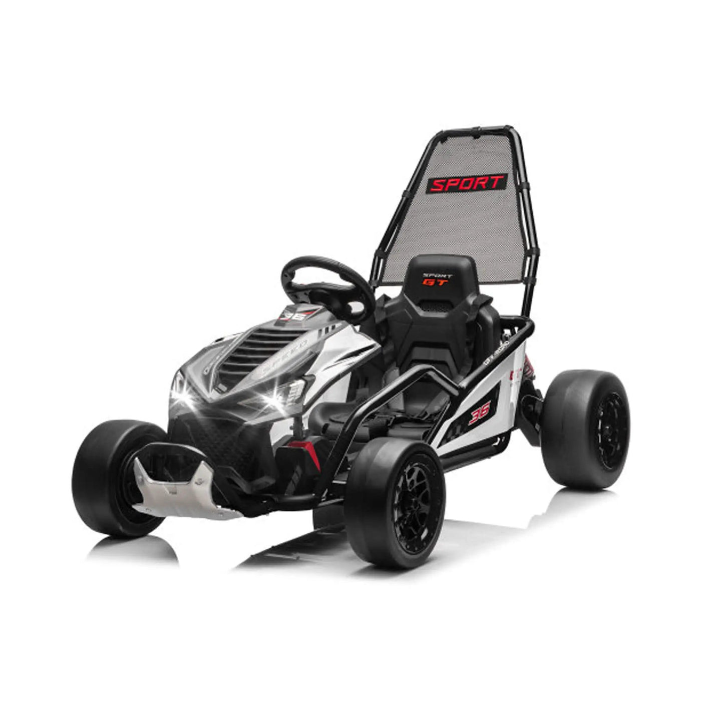 24V 400W Kids Electric Drift Go-Kart With Roll Cage, Bluetooth And Safety Harness (SAK82435) by SAKSBY WHOLESALE