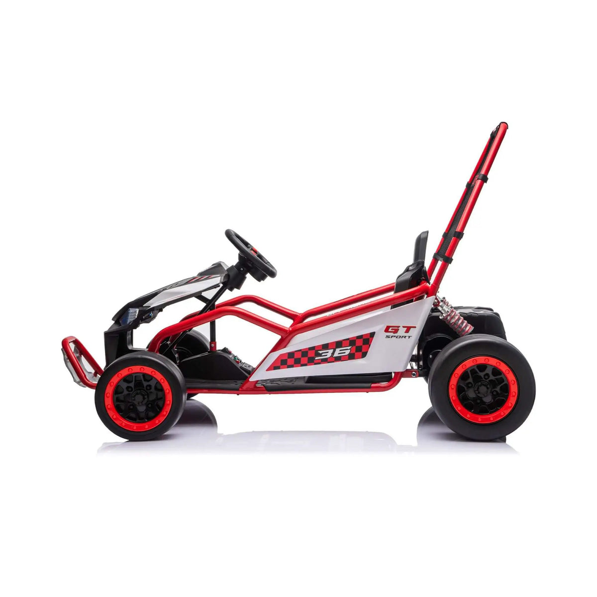 24V 400W Kids Electric Drift Go-Kart With Roll Cage, Bluetooth And Safety Harness (SAK82435) by SAKSBY WHOLESALE