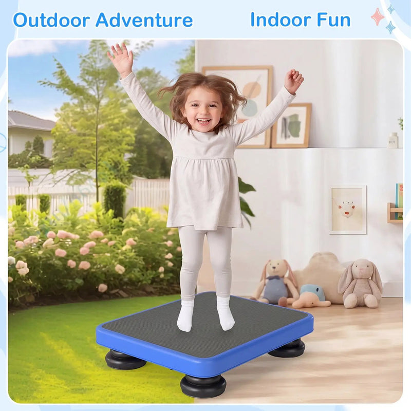 Kids Rebounder Bouncing Board 24x20" with Elastic Ropes by DirectDeals