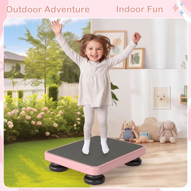 Kids Rebounder Bouncing Board 24x20" with Elastic Ropes by DirectDeals