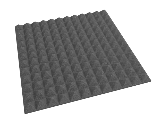 2 Inch Acoustic Foam Pyramid Style Panels - 13 Color Options by SoundAssured