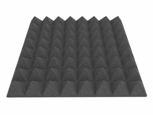 3 Inch Acoustic Foam Pyramid Style Panels - 13 Color Options by SoundAssured