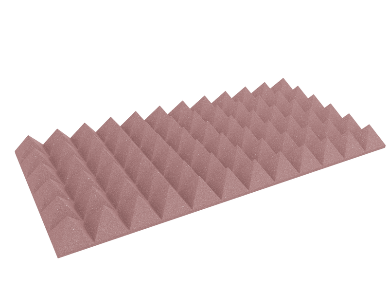 4 Inch Acoustic Foam Pyramid Style Panels - 13 Color Options by SoundAssured