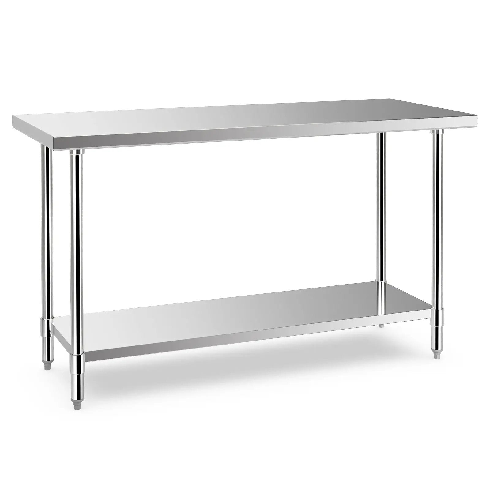 24 x 60 Inches Stainless Steel Kitchen Prep Work Table with Adjustable Undershelf by DirectDeals