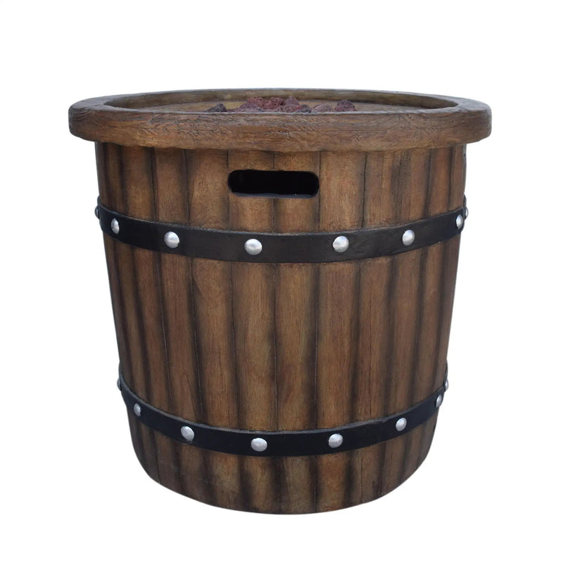 Alora 25-Inch Round 40K BTU Liquid Propance Concrete Fire Pit (SAK88764) by SAKSBY WHOLESALE