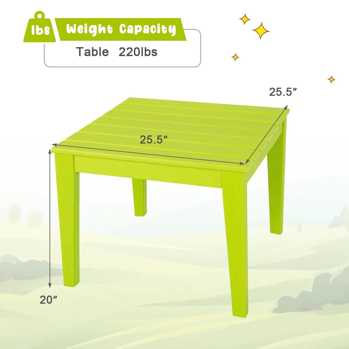 25.5 Inch Square Kids Activity Play Table, photo 4 of 11