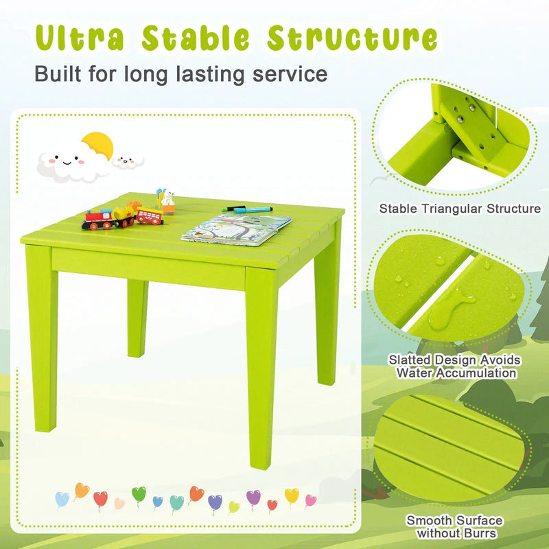 25.5 Inch Square Kids Activity Play Table by DirectDeals