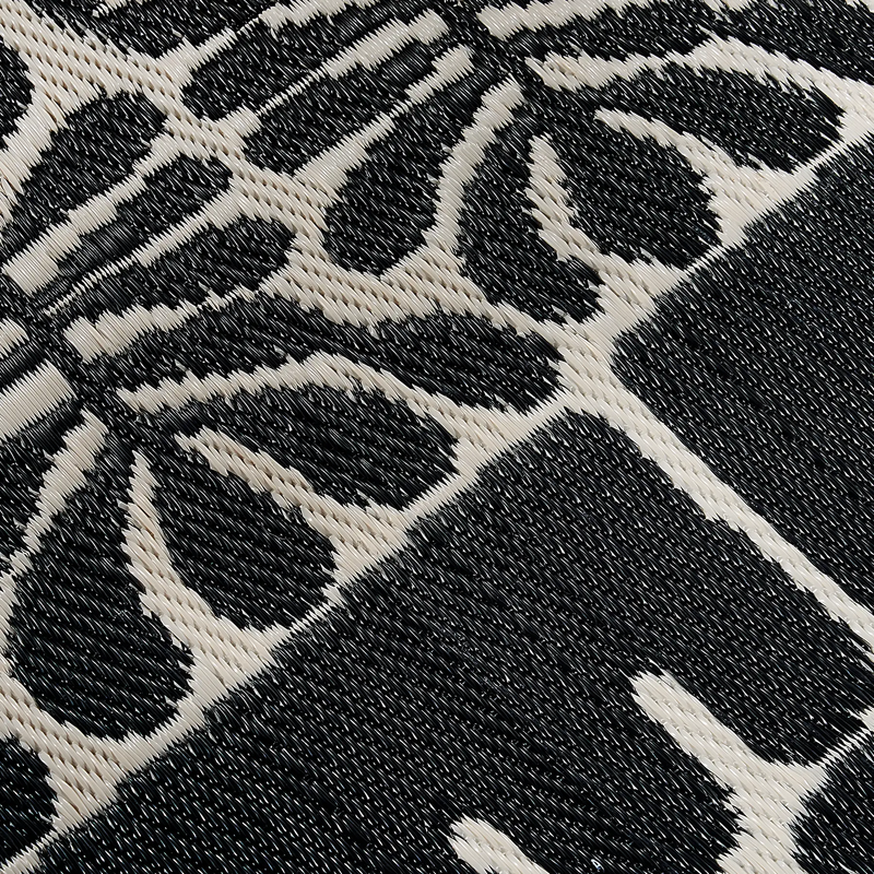 Serowe Black Outdoor Doormat – 24" x 36" Non-Slip, Recycled Plastic by Fab Habitat