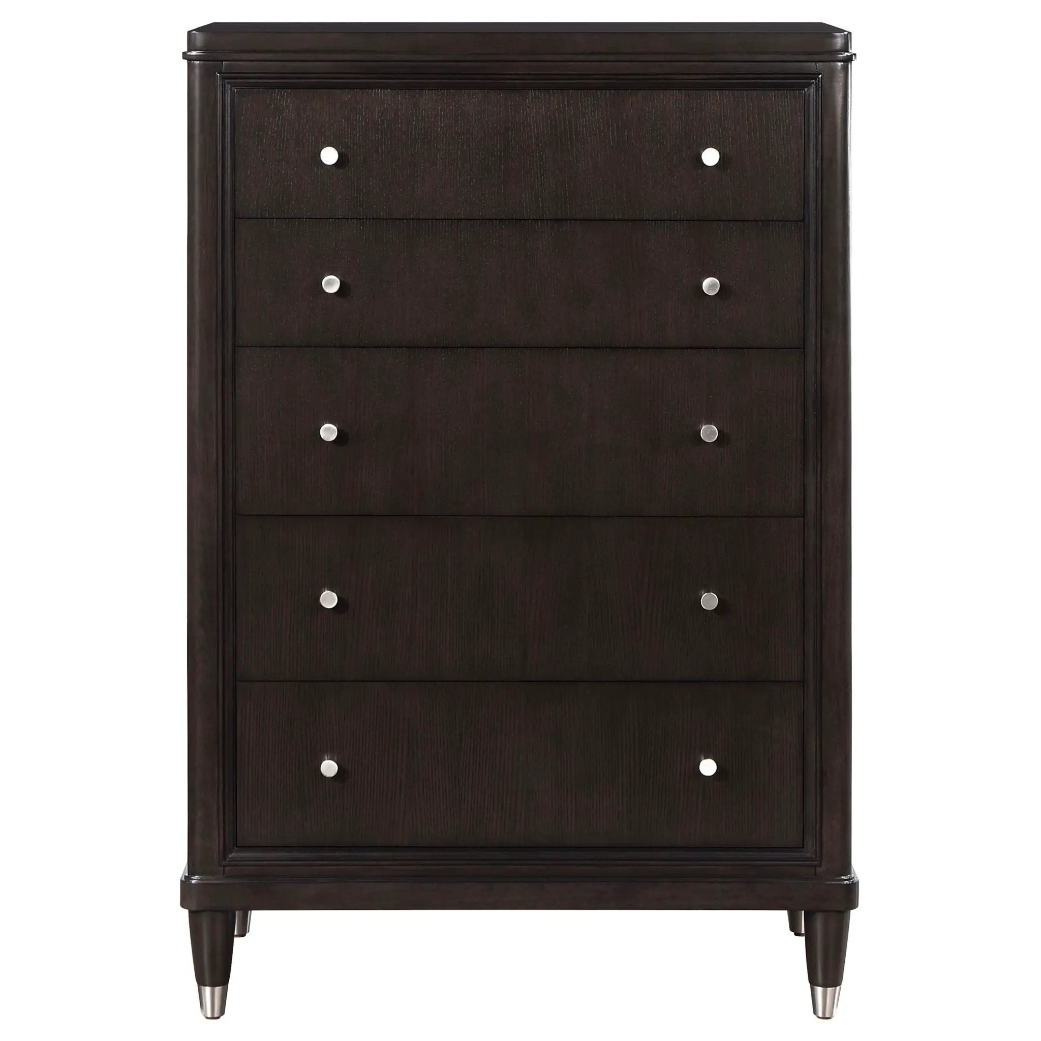 Niguel - 5 Drawer Chest Storage Furniture - Brown by HouseOfZazla
