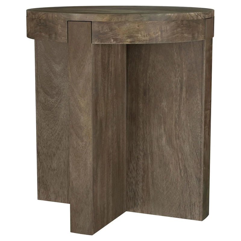 Kinkaid 2-piece Solid Wood Coffee and End Table Set Brown by Unique Piece Furniture