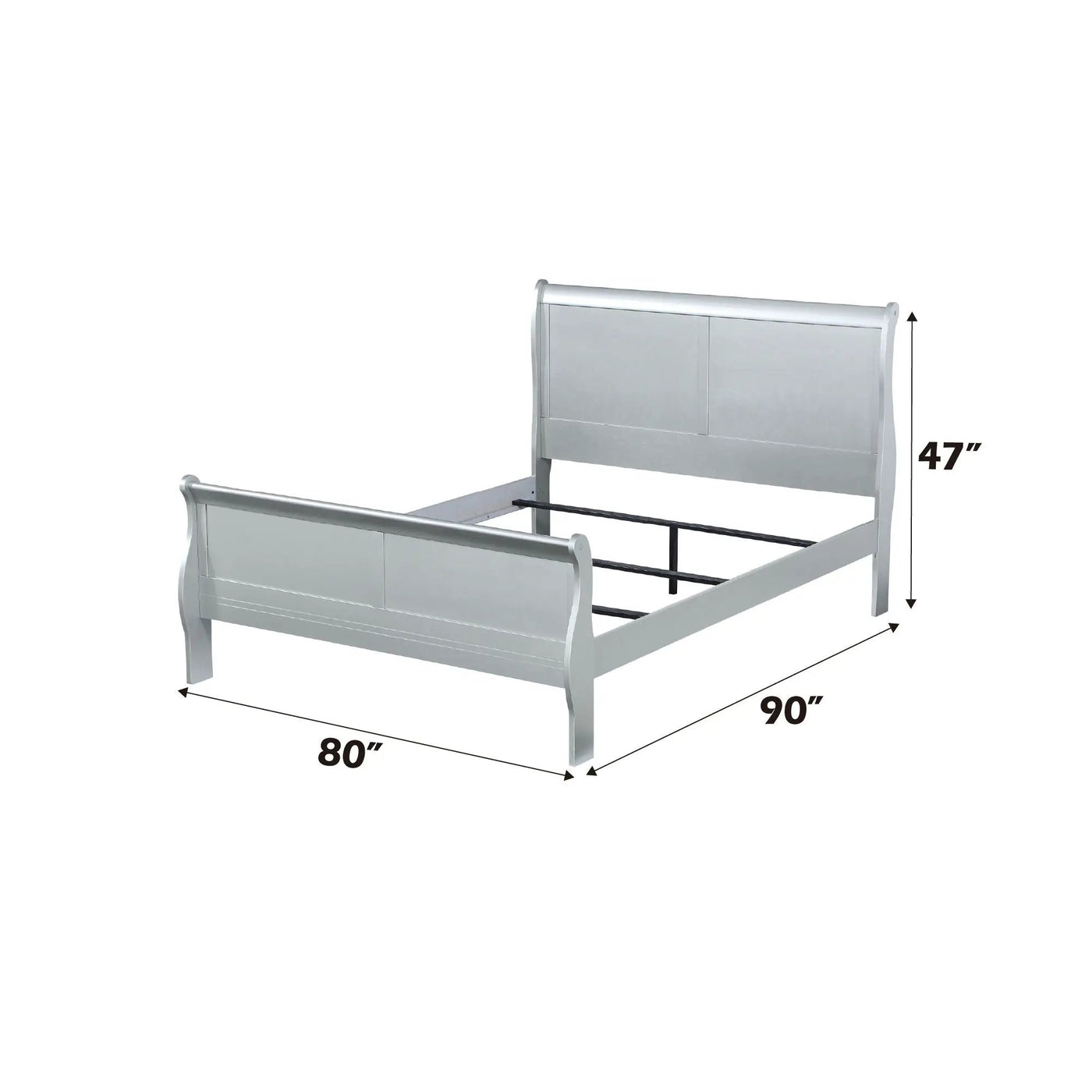 Louis Philippe Sleigh Style Bed by HouseOfZazla
